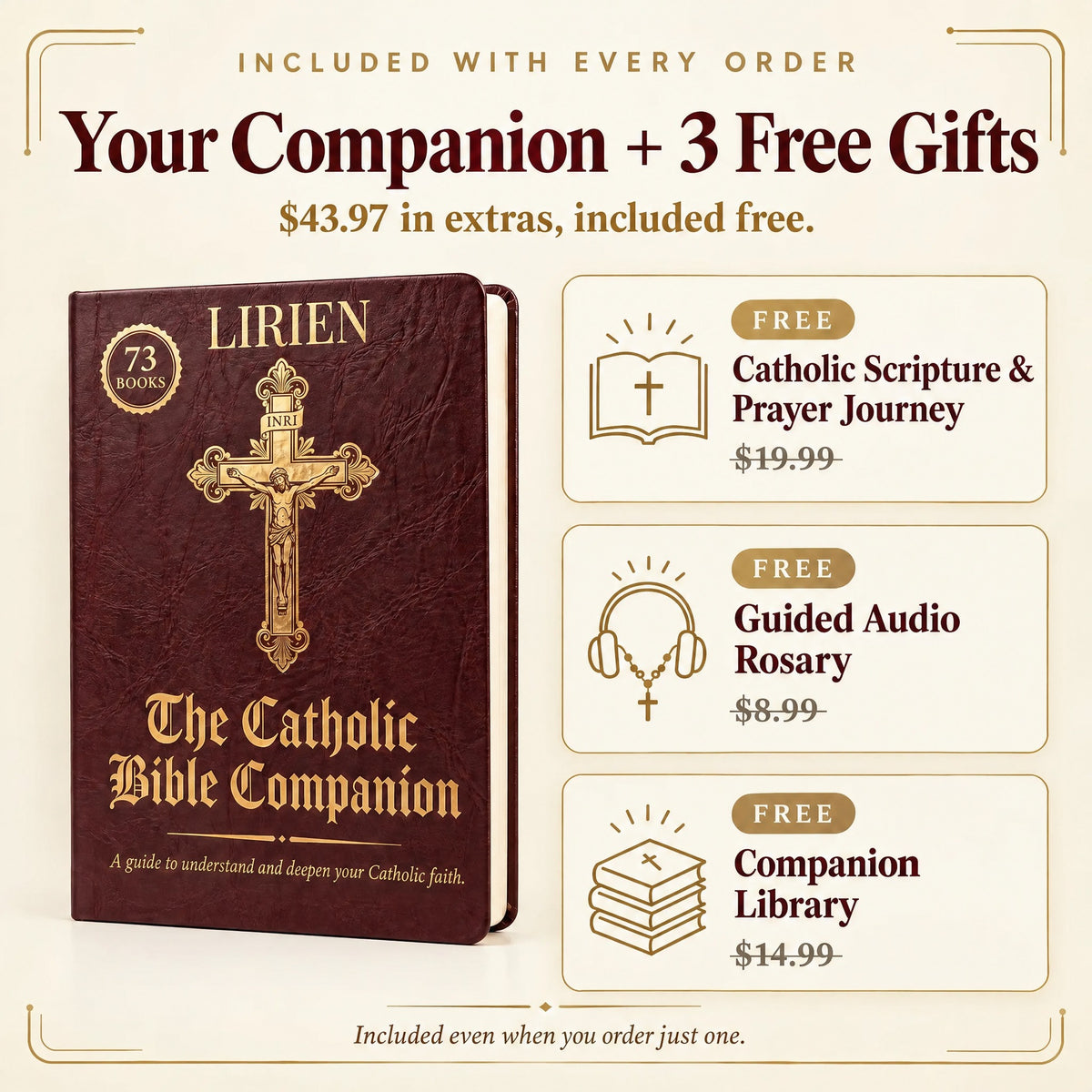 Compañero de la Biblia Católica Lirien™