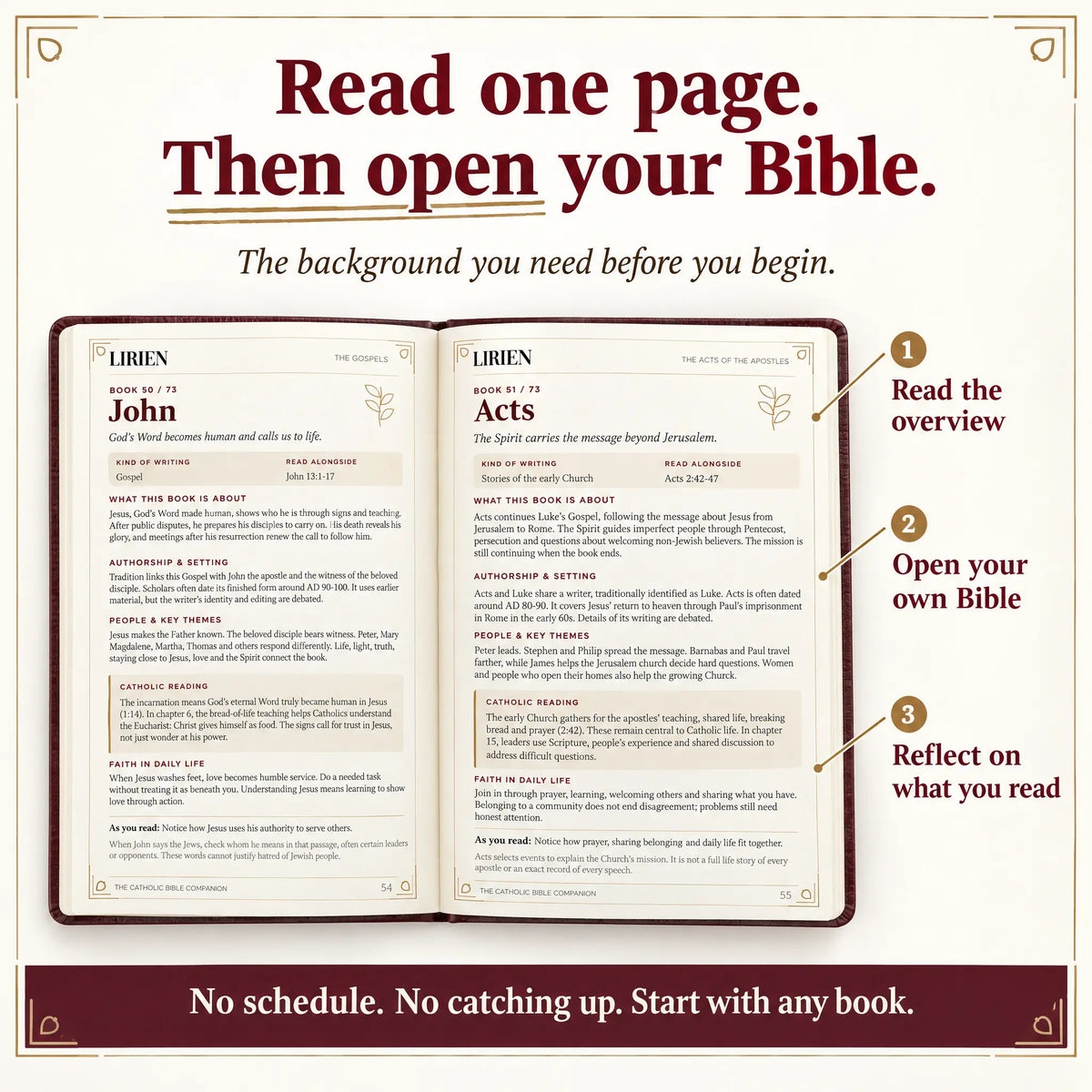 Compañero de la Biblia Católica Lirien™
